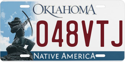 OK license plate 048VTJ