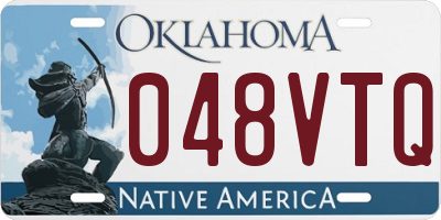 OK license plate 048VTQ
