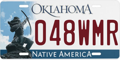 OK license plate 048WMR