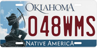 OK license plate 048WMS