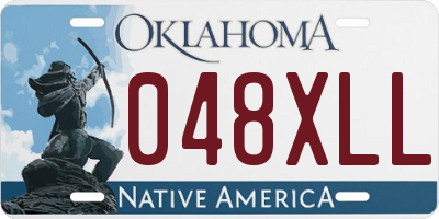 OK license plate 048XLL