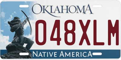 OK license plate 048XLM