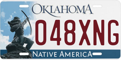 OK license plate 048XNG