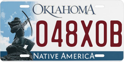 OK license plate 048XOB