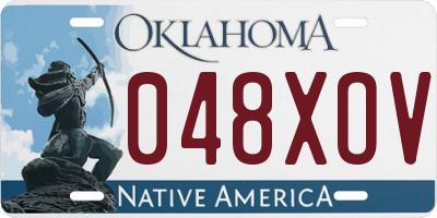 OK license plate 048XOV