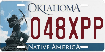 OK license plate 048XPP