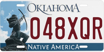 OK license plate 048XQR