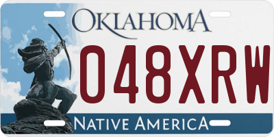 OK license plate 048XRW