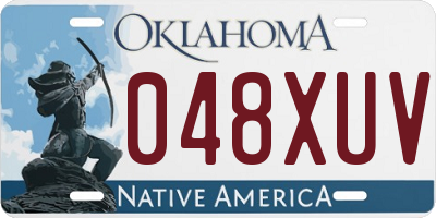 OK license plate 048XUV