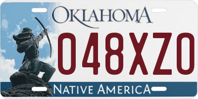 OK license plate 048XZO