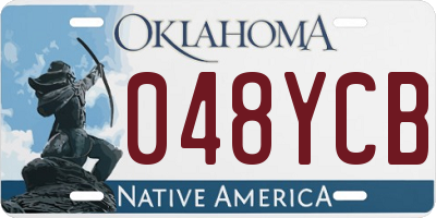 OK license plate 048YCB