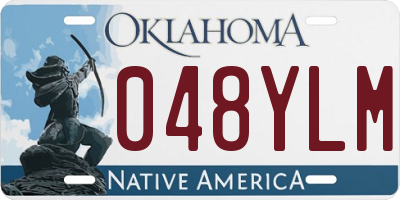OK license plate 048YLM