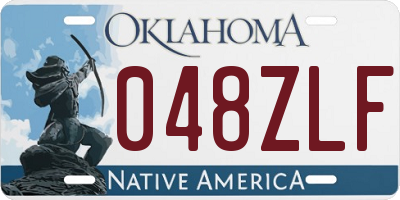 OK license plate 048ZLF