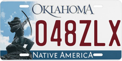 OK license plate 048ZLX