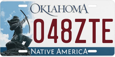 OK license plate 048ZTE