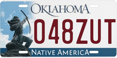 OK license plate 048ZUT