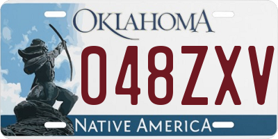 OK license plate 048ZXV
