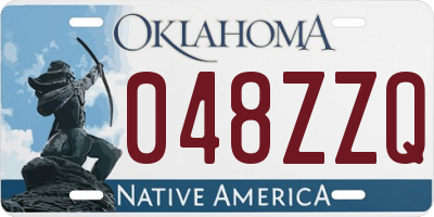 OK license plate 048ZZQ