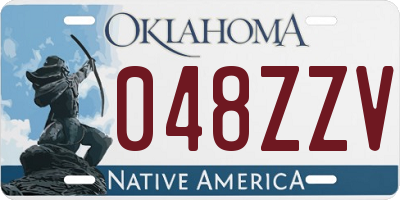 OK license plate 048ZZV