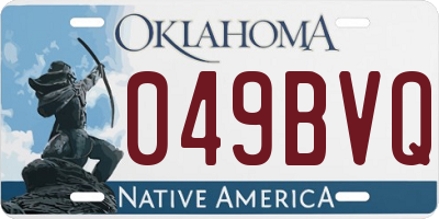 OK license plate 049BVQ