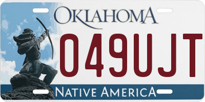 OK license plate 049UJT