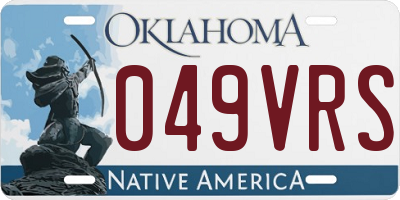 OK license plate 049VRS