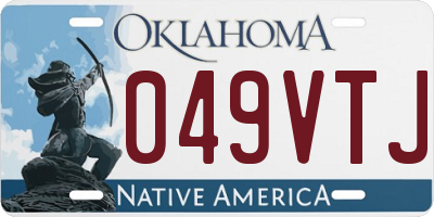 OK license plate 049VTJ