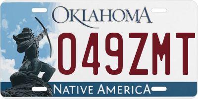 OK license plate 049ZMT