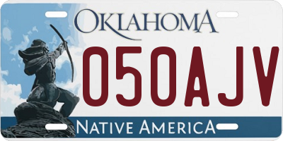 OK license plate 050AJV