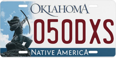 OK license plate 050DXS