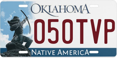 OK license plate 050TVP
