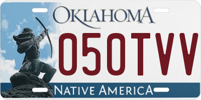 OK license plate 050TVV