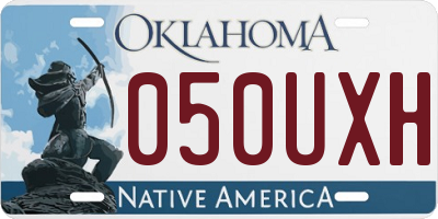 OK license plate 050UXH