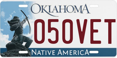 OK license plate 050VET