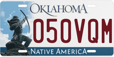 OK license plate 050VQM
