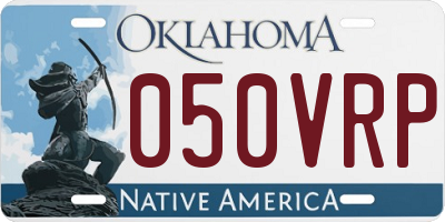 OK license plate 050VRP