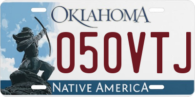 OK license plate 050VTJ
