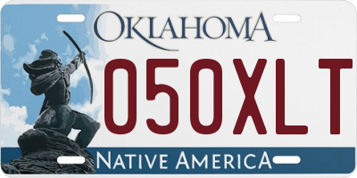 OK license plate 050XLT
