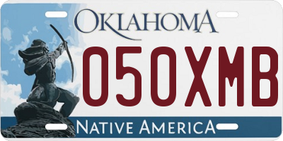 OK license plate 050XMB