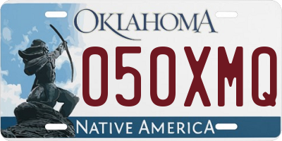 OK license plate 050XMQ