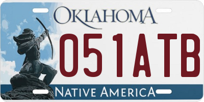 OK license plate 051ATB