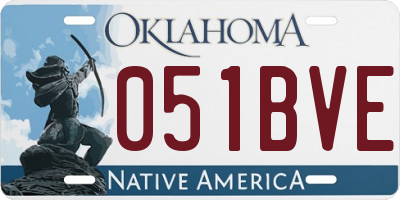 OK license plate 051BVE