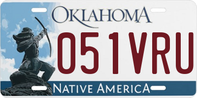OK license plate 051VRU