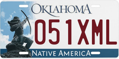 OK license plate 051XML