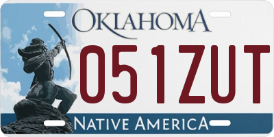 OK license plate 051ZUT
