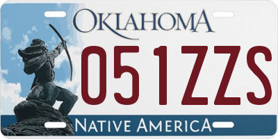 OK license plate 051ZZS