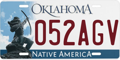 OK license plate 052AGV