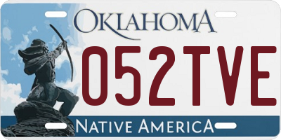 OK license plate 052TVE