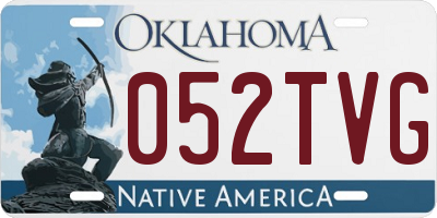 OK license plate 052TVG