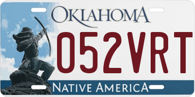 OK license plate 052VRT